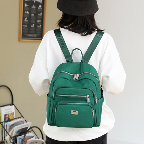  New Fashion Dual-Shoulder Backpack Large Capacity Oxford Nylon Backpack Student School Bag Travel Bag Canvas Backpack