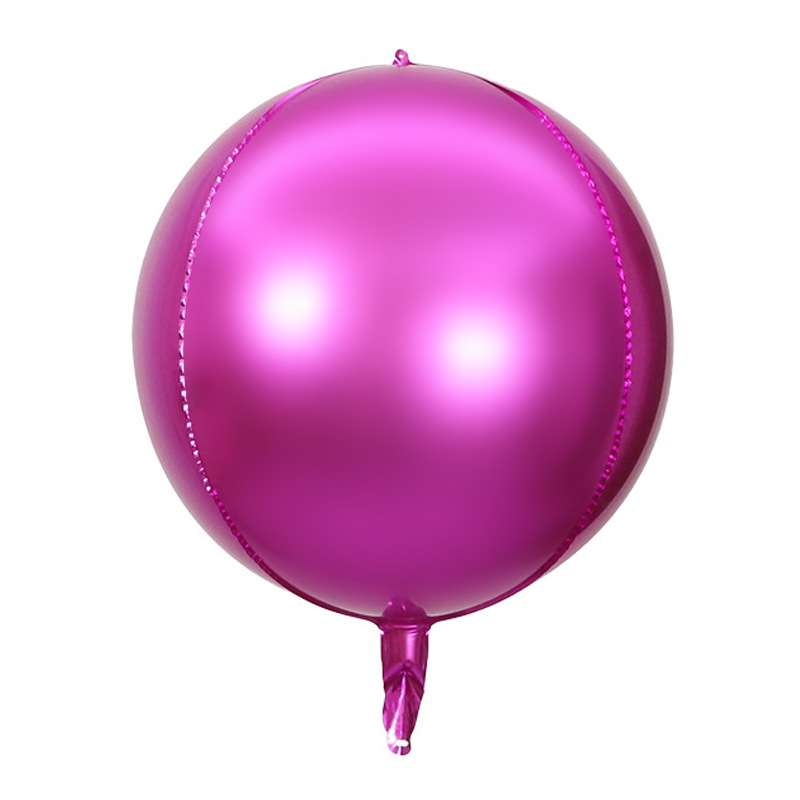Laser transfronterizo plata oro color disco película de aluminio bola KTV fiesta de cumpleaños 22 pulgadas 4D globos discoteca