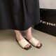 Genuine Leather Slippers Women's Summer Outgoing Wear 2025 New Korean Style Fairy Seaside Beach Soft Flat Sandals