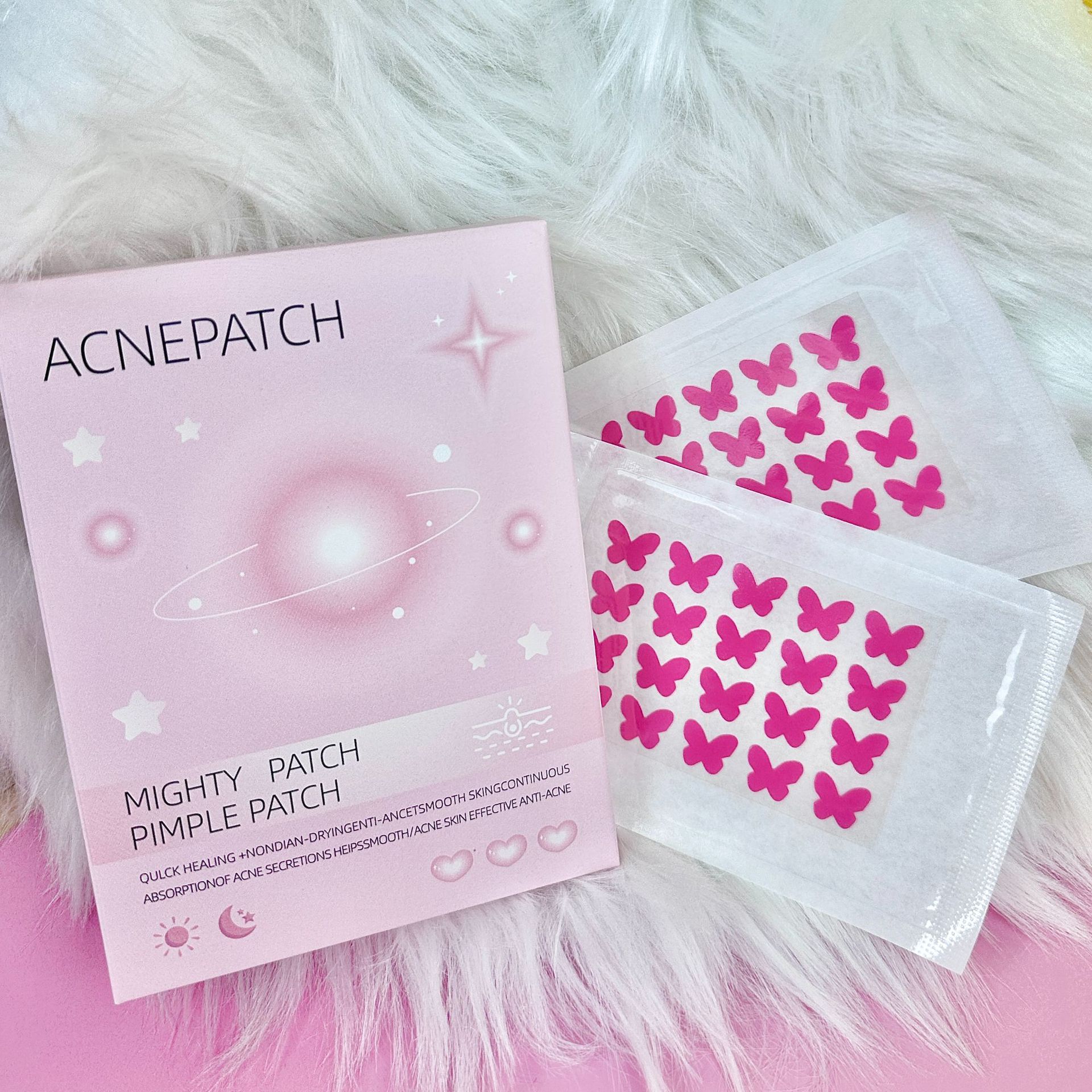 나비 2마리(핑크색 영어 색상 상자)