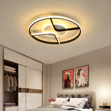led吸頂燈現代簡約北歐創意個性圓形卧室書房溫馨浪漫房間燈家用