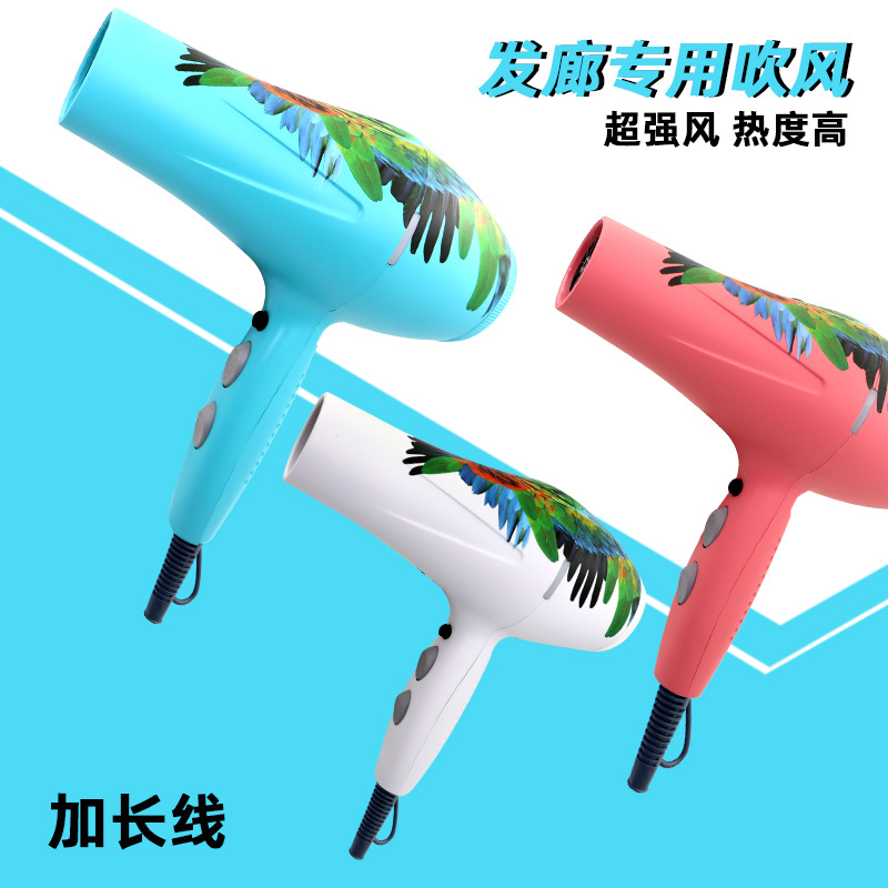 새 전기 헤어 드라이어 가정용 미용실 헤어 드라이어 냉기 및 뜨거운 바람 대형 풍속 멀티 기어 선택 1800W 고출력