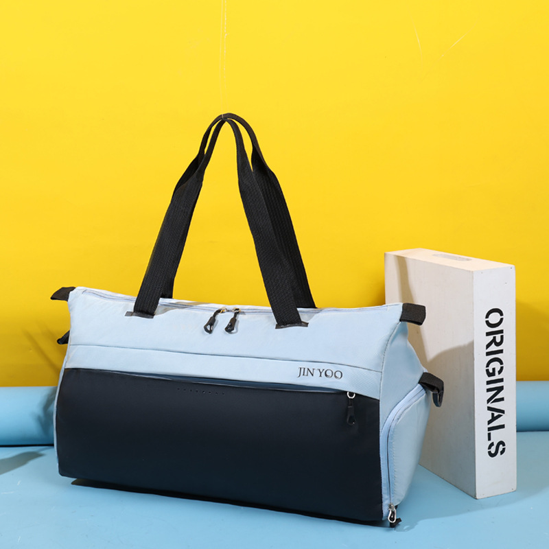 Bolsa de viaje, separación seca y húmeda, bolso de mano de gran capacidad para hombres y mujeres, bolso de viaje corto, bolso de entrenamiento, bolso de gimnasio
