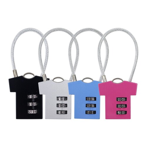 Furniture cabinet helmet extended wire rope combination lock padlock suitcase trolley suitcase anti-theft cartoon lock