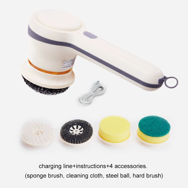 Трансграничная электрическая чистящая щетка многофункциональная бытовая ручная водонепроницаемая мойка машина беспроводная электрическая щетка для чистки артефакт