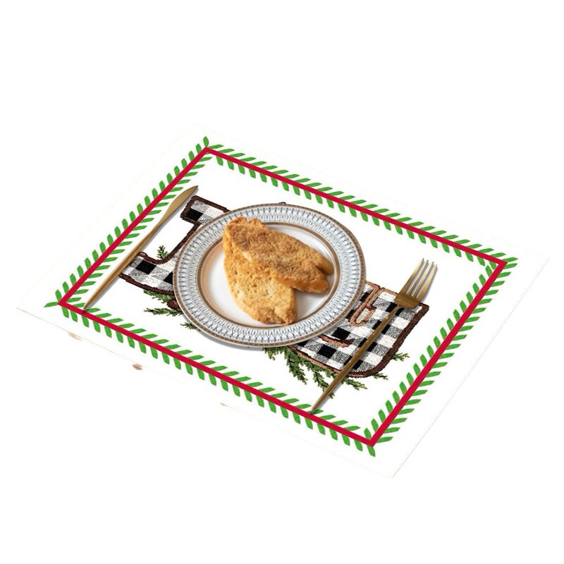 売れ筋のクロスボーダークリスマスデコレーションプレースマット、新しいホリデー食器断熱マット、リネン防汚洋食プレースマット|undefined