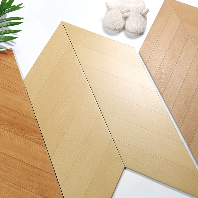 Плитка для пола в гостиную и на балкон, имитация массива дерева, текстура «рыбья кость», французский ретро-велюр.