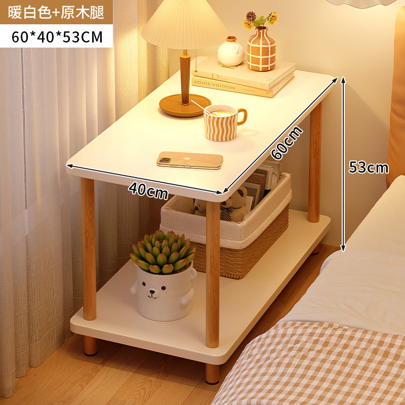 Mesita de noche mesa estrecha dormitorio pequeño Gabinete simple mesita de noche moderna simple pequeña mesita de noche almacenamiento rack cama mesa lateral