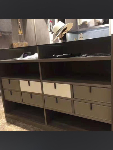Drawer-type leather storage box cloakroom wardrobe box additional leather storage cabinet leather storage box size
