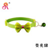 Choker with bow, high quality small bell, pet, cat, plus size