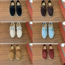 真皮百搭舒适系带磨砂小皮鞋新款平底鞋学院风单鞋乐福鞋男女同款