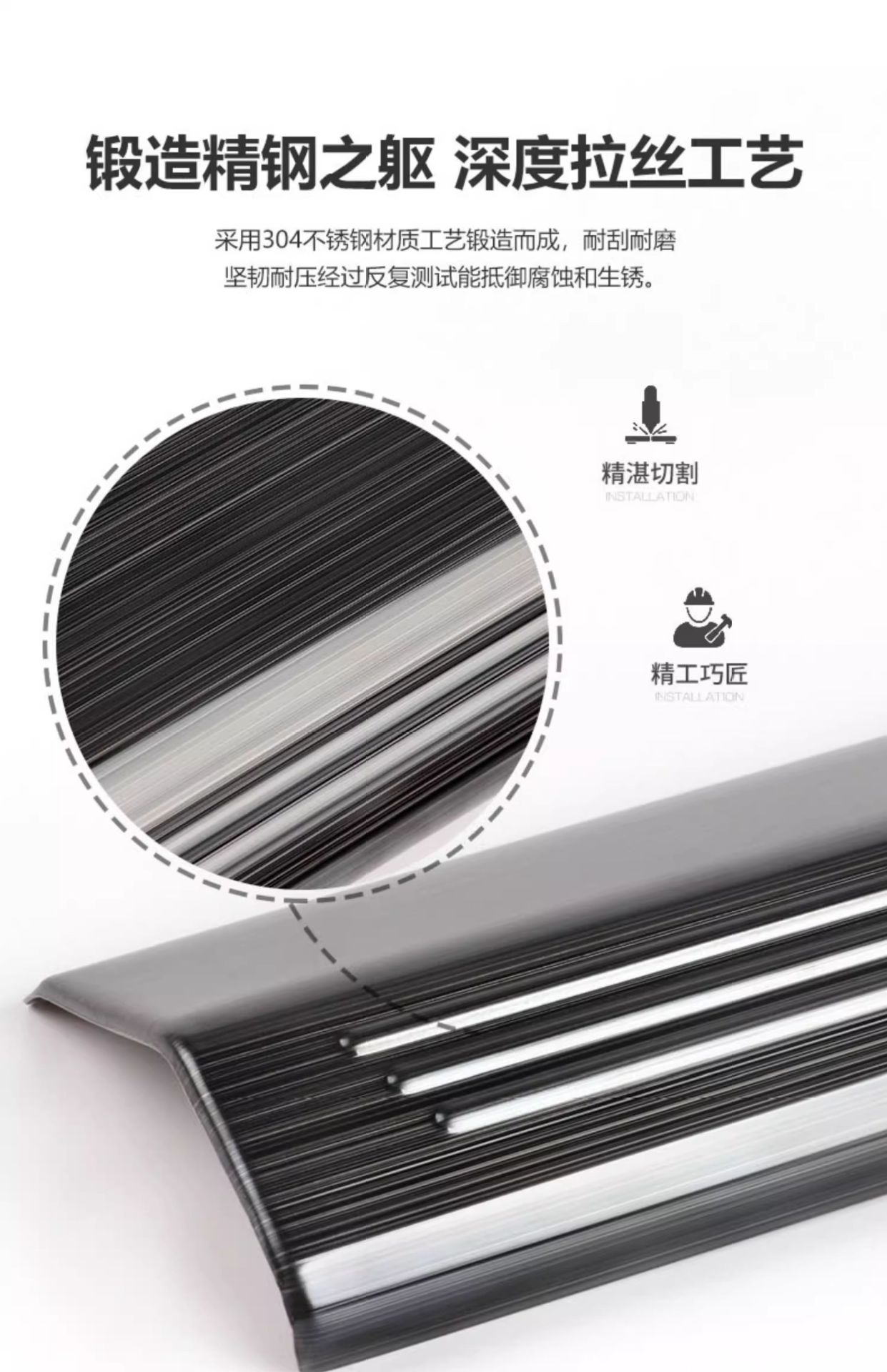 Suitable for Bmw New 5 Series 3 Series Three X12X3X56Gt Door Sill Strip Welcome Pedal Modified Interior Decoration Supplies Accessories
