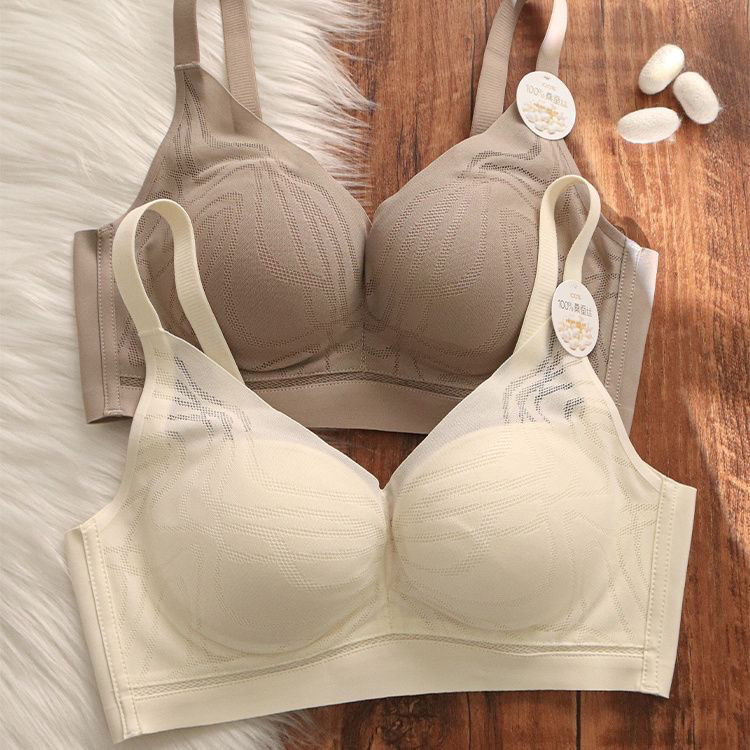 Super Soft Seamless Intimates for Women with Small Breasts, Push-Up, Comfortable, Anti-Sagging, Wire-Free Adjustable Autumn and Winter Bra