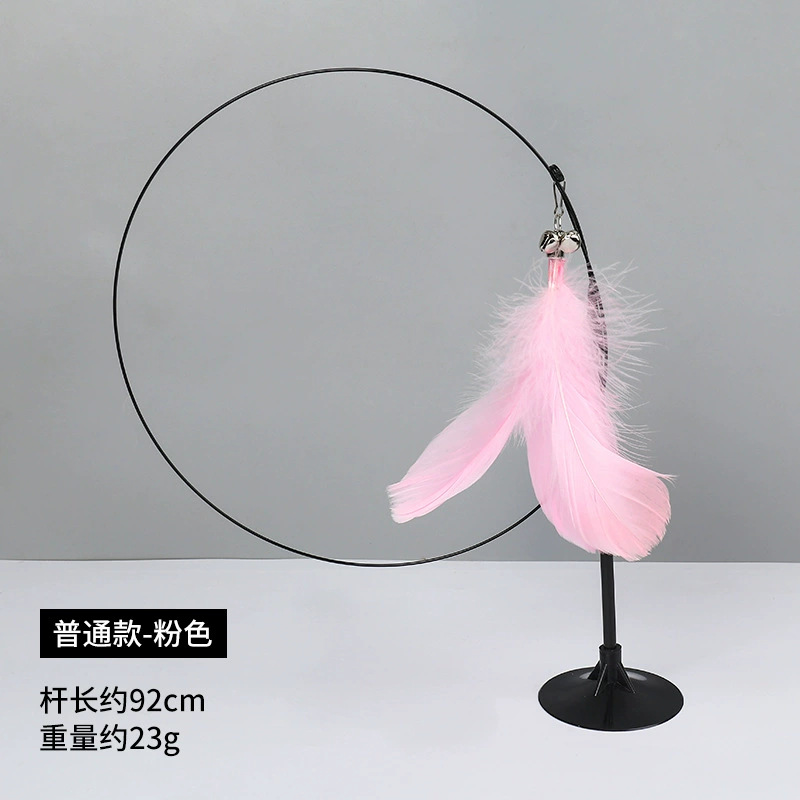 Fabricante spot ratón de lino palo de gato divertido poste de madera con campana auto-alivio gato juguetes suministros para mascotas