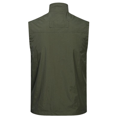 Spring and Autumn Outdoor Men's Vest Jacket Men's Sleeveless Vest Back Vest Youth Vest Group Buying Custom Print Logo