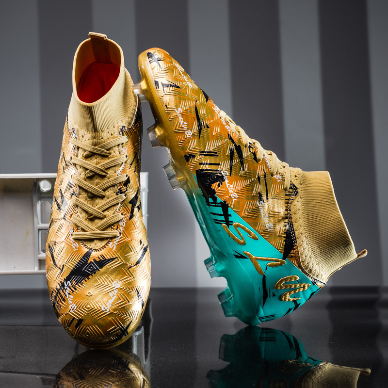 Zapatos de fútbol transfronterizos amazonas zapatos de entrenamiento antideslizantes y resistentes al desgaste Copa del Mundo Ronaldo Assassin zapatos de fútbol para niños hombres