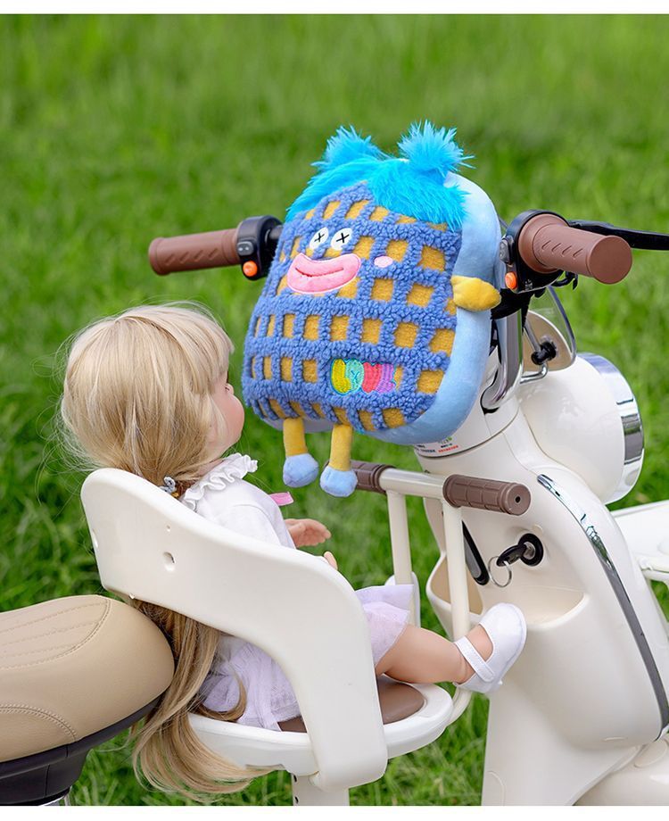 Cartoon Monster-Shaped Anti-Collision Pad for Electric Vehicles, Cute and Adorable, a Travel Essential for Protecting Baby's Head, Suitable for All Seasons