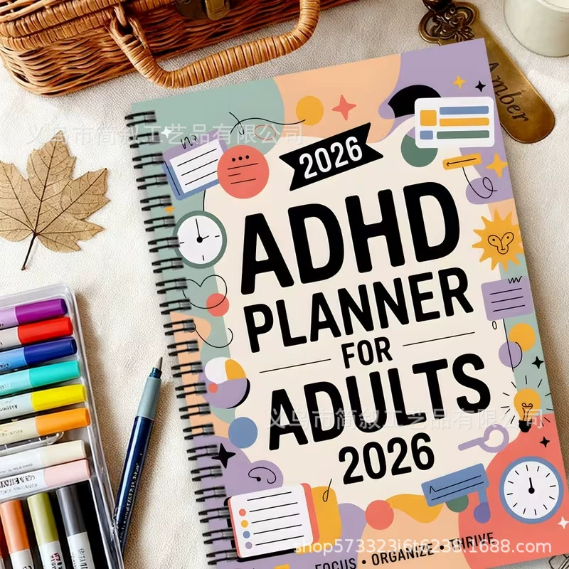 Cross-border Amazon TEMU ADHD concentration tracking sheet, daily planner, label delivery
