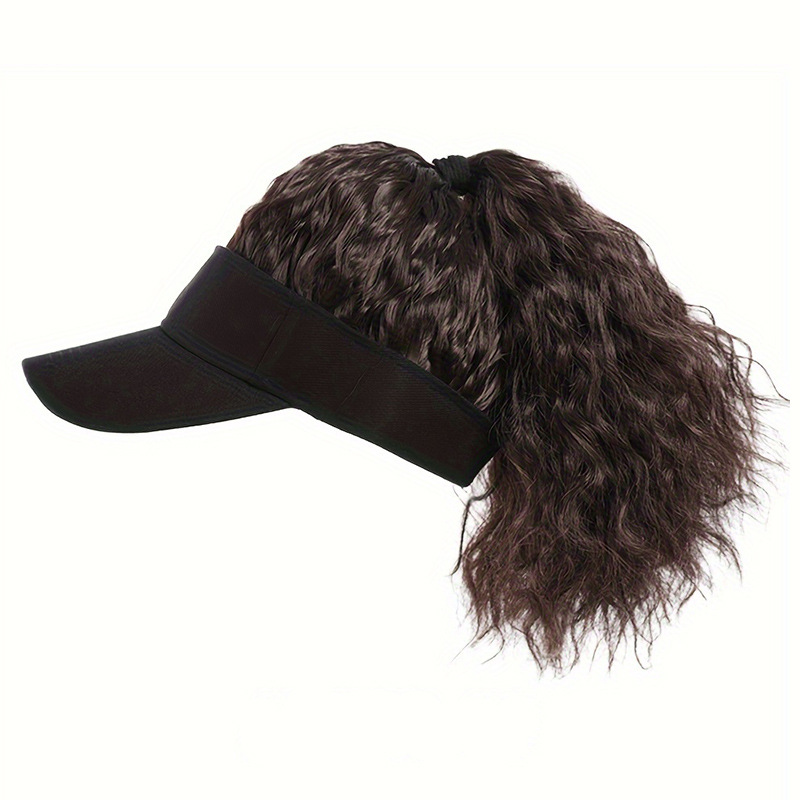 Dames baseball cap met geïntegreerde pruik voor paardenstaart_voghion.com
