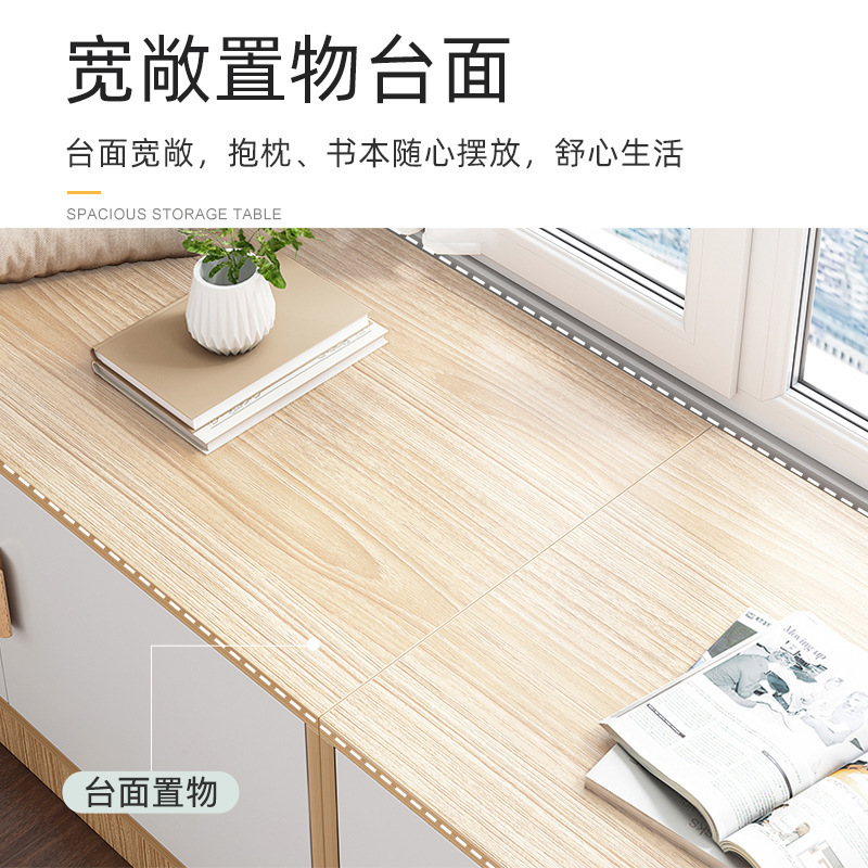 Armario de cama de dormitorio, armario bajo, combinación libre de armario de ventana, armario de tira larga al final de la cama, armario de almacenamiento a prueba de polvo, armario de almacenamiento de rendija estrecha