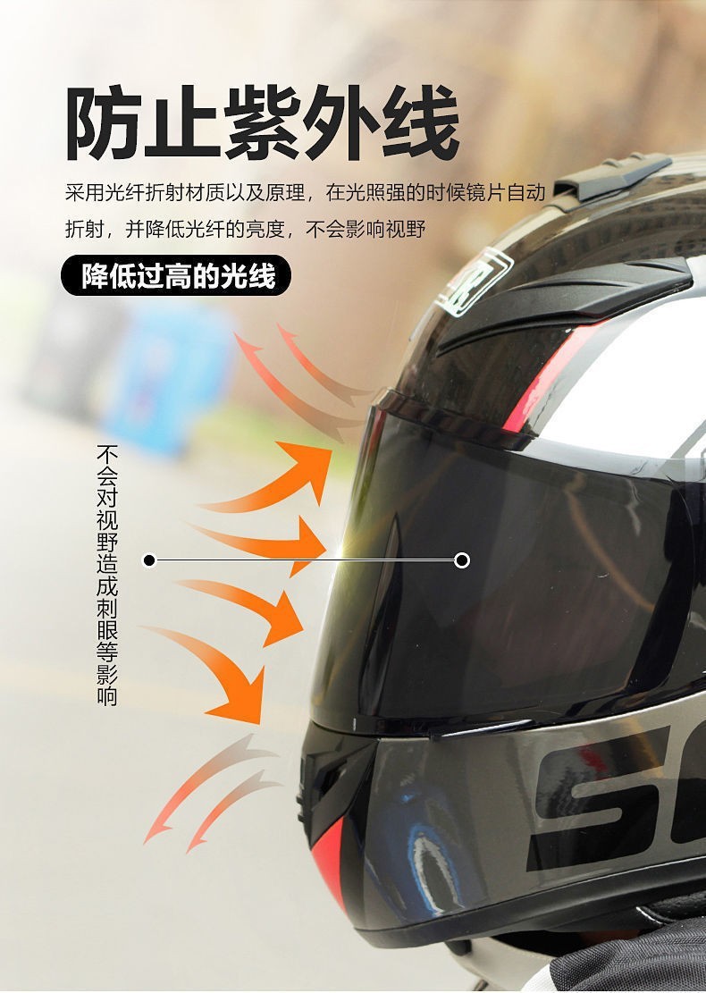 Suitable for Arai Lenses Rx7X Neo Electric Vehicle Motorcycle Helmet Lenses, Sun Protection, Anti-Fog, and Photochromic Lenses