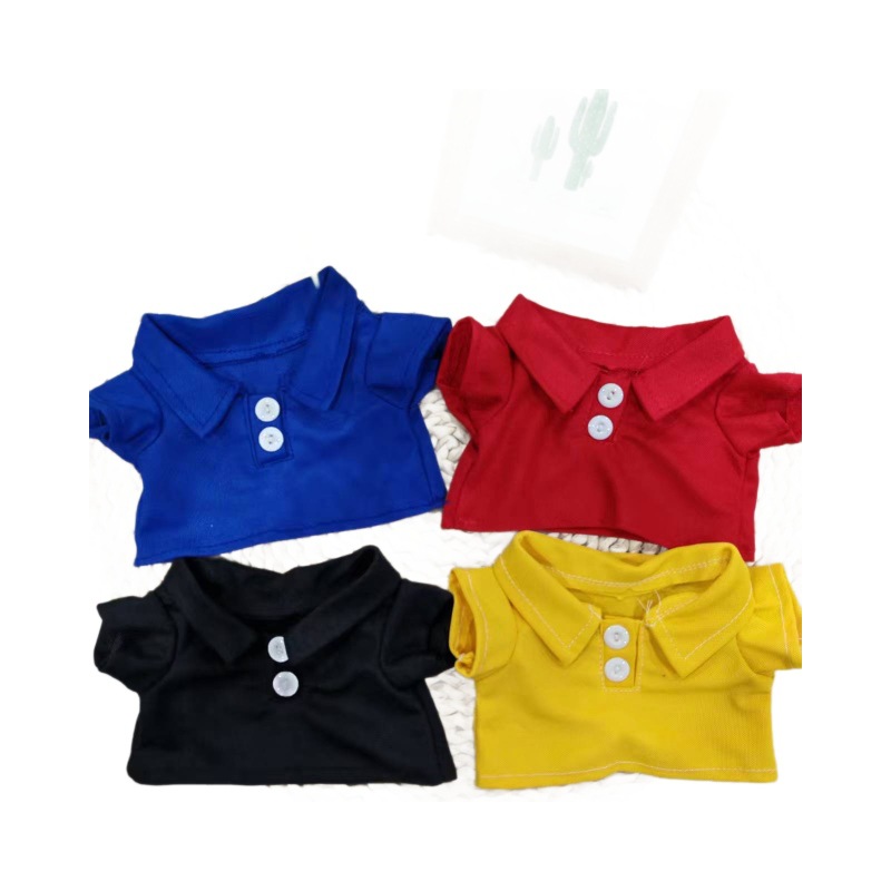 30 cm muñeca polo camisa osos muñeca reemplazo de ropa Teddy Bear ropa muñeca peluche impresión logotipo