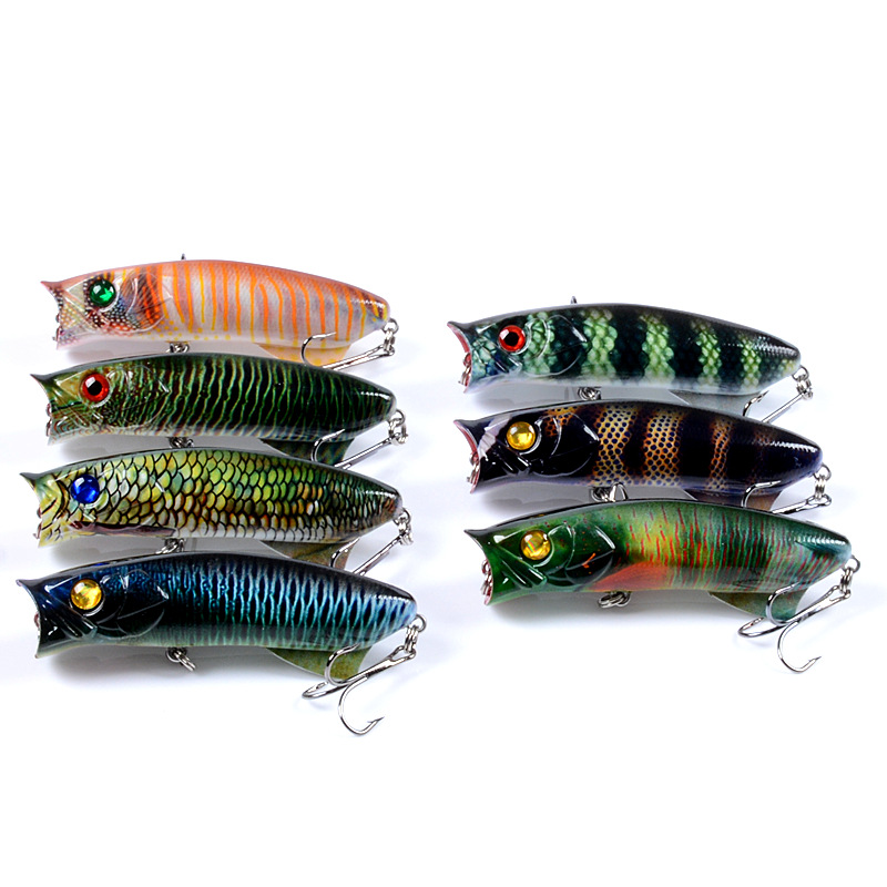 路亞餌浮水假餌波爬7.8cm/11.5g水面系仿生餌塑料魚餌嗆水硬餌批