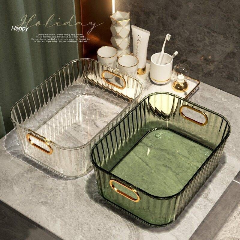 Light Luxury Pet Desktop Cosmetics Storage Box, Acrylic Bedroom Clothing and Miscellaneous Items Storage Basket, Coffee Table Snack Storage Basket Wholesale