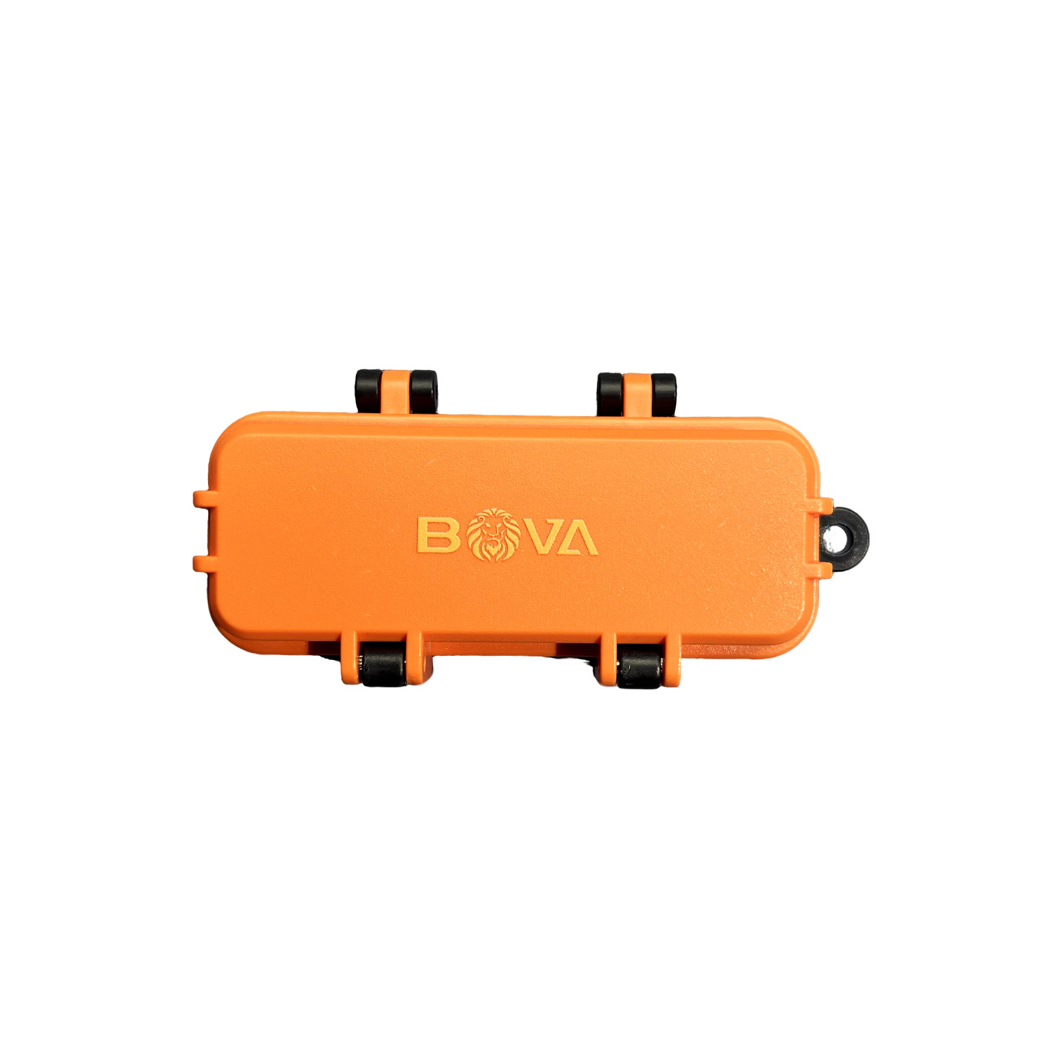 Orange and black color matching Bowie three-hole powder box