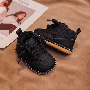 Baby Cotton Shoes Winter Warm Thickeneded Baby Snow Boots Boys New Velvet Girls Toddler Shoes Soft Sole Handmade