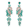 Fashionable design metal earrings, trend of season, European style, wholesale