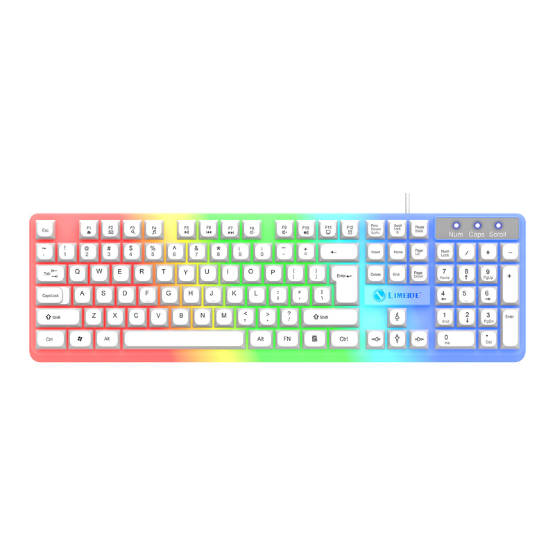 AOC KM100有線USB懸濁発光キーボードマウスセットパソコン茶軸手触りオフィスゲームキーボード|undefined