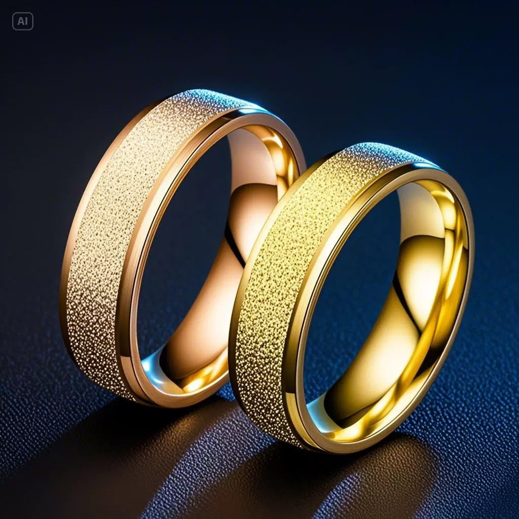 钛钢戒指女 轻奢风小众高级轻奢ins女士磨砂指环不掉色不锈钢饰品