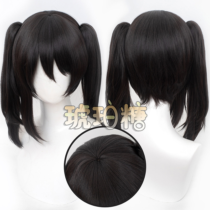 Amber Sugar Love Live Yazawa Nico Cos Wig Simulates Human Scalp Top Tiger Mouth Double Ponytail Cosplay