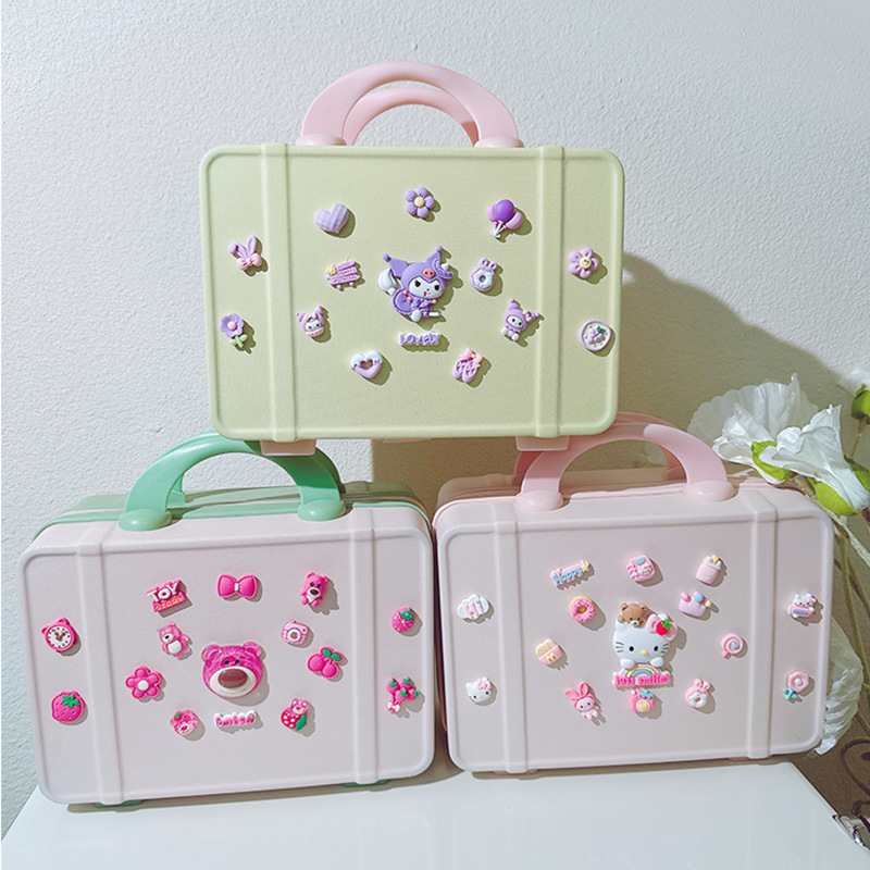 Cartoon lindo bolso de maquillaje portátil de gran capacidad bolsa de viaje portátil bolsa de lavado bolsa de almacenamiento de maquillaje bolsa de mano