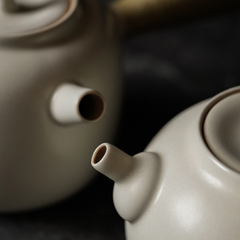 Wholesale Ceramic Side Handle Teapot Teapot Set Pottery Pot White Tea Tea Stove Electric Ceramic Stove Tea Making Ceramic Stove Home