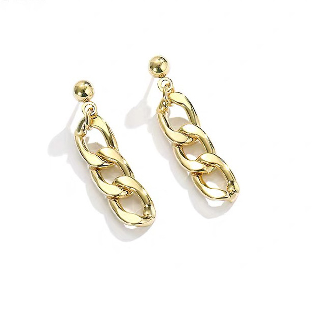 Retro Simple Metal Earrings Wholesale display picture 6