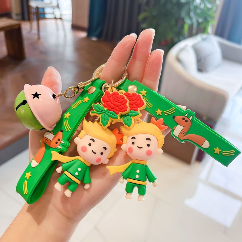 New creative cute anime little Prince keychain cartoon doll key chain car school bag pendant wholesale New creative cute anime little Prince keychain cartoon doll key chain car school bag pendant wholesale