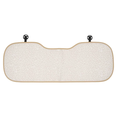 Cross-Border Leopard Print Interior Accessories | Waist support - leopard-print-leather-seat-cushion-milk-tea-color-rear-row