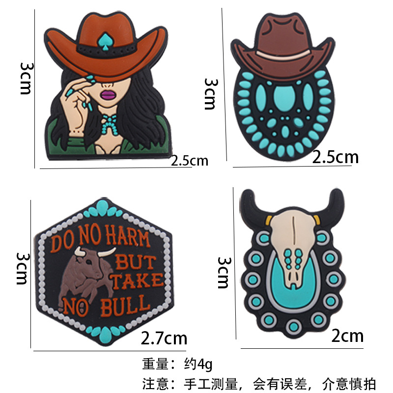 Nuevos artículos para madres y bebés dibujos animados vaqueros occidentales cuentas de silicona creativas DIY tetas cadena de pulsera juguetes accesorios de goma de dente