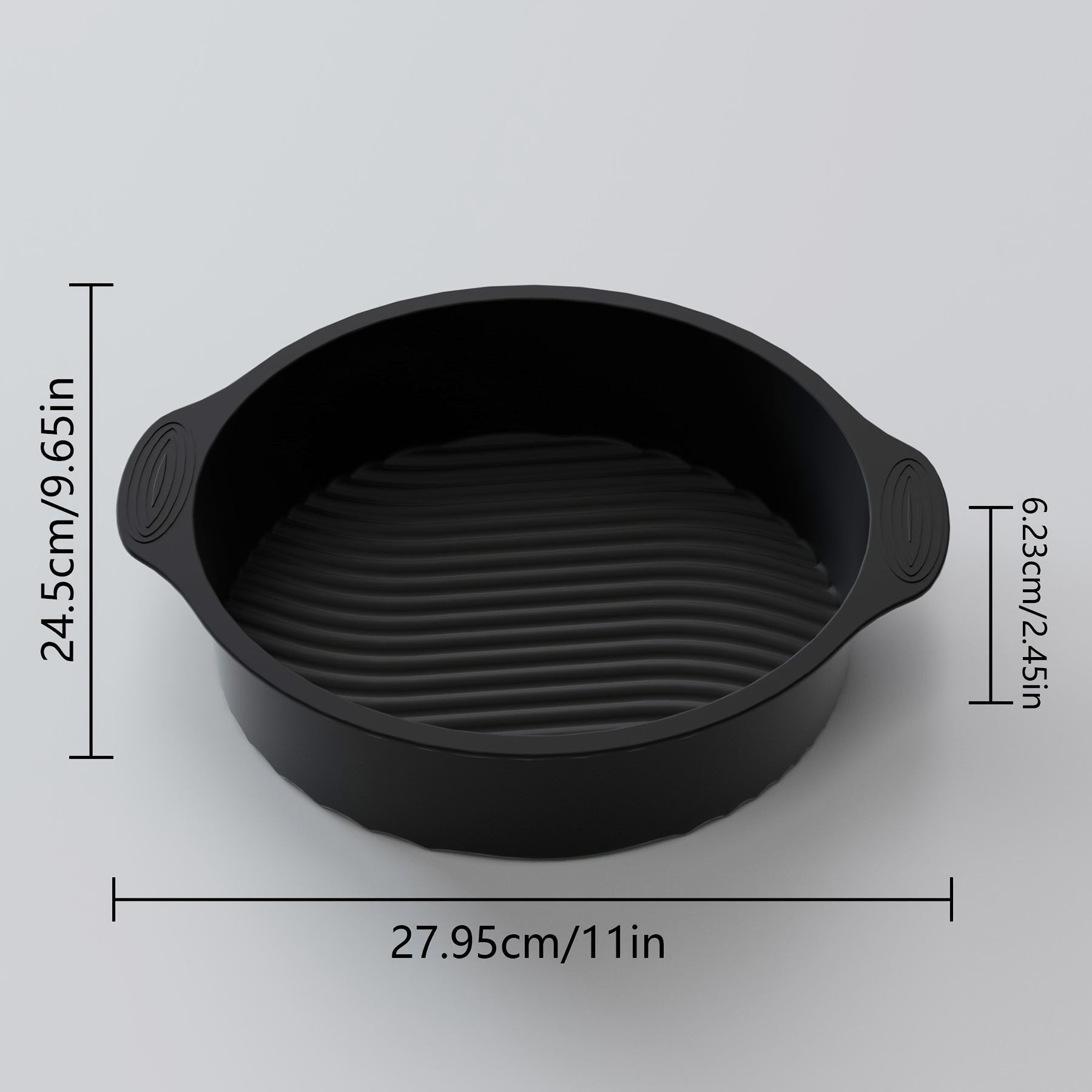 Grado alimenticio silicona aire freidora placa de horno horneado herramienta aplicable molde de tostada de pastel resistente a alta temperatura