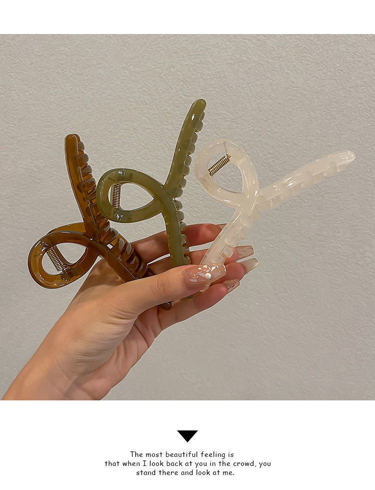 Corea del Sud Ins Estate High-end Sense Forcina per capelli Disco Capelli Grab Quantità Multi-size Clip di squalo Fermaglio per capelli da donna Accessori per capelli_voghion.com