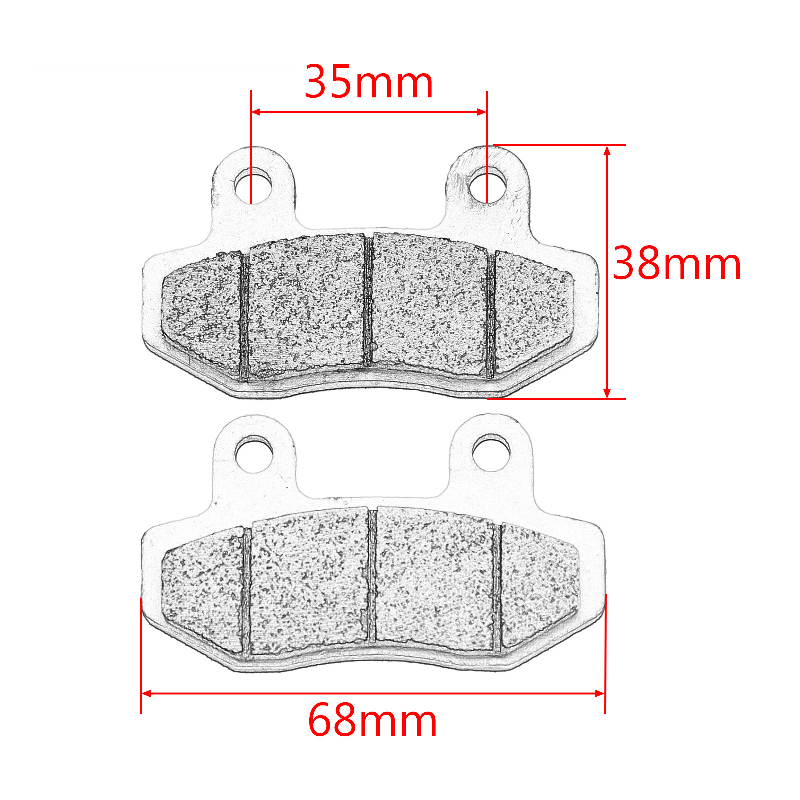 Suitable for Qulon Extreme Bee Electric Off-Road Motorcycle Front and Rear Disc Brake Pads Ultra Bee Modified Metal Brake Pads