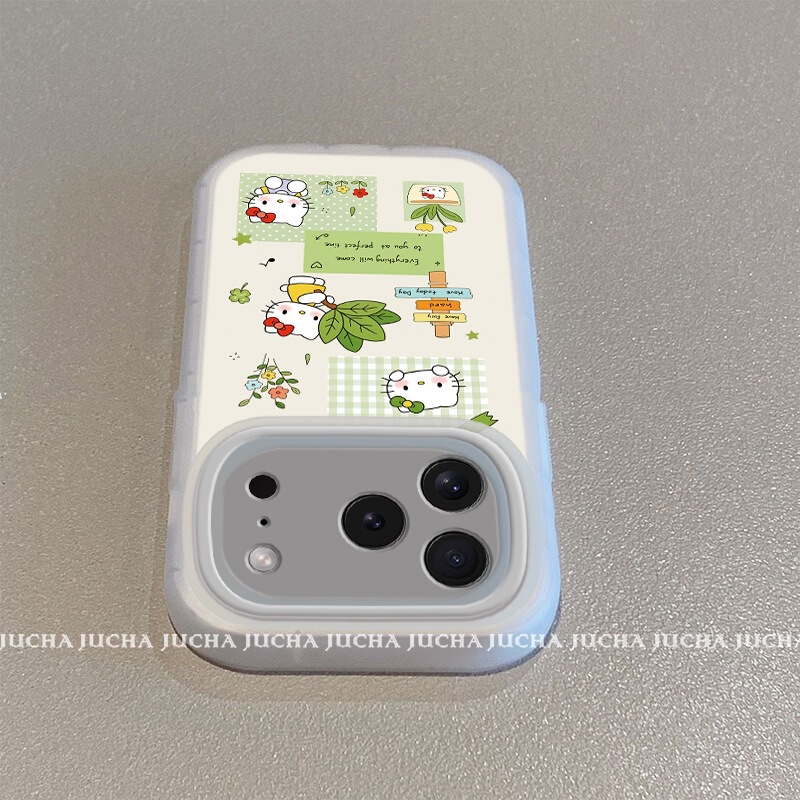 Suitable for Apple 17 Pro Max Phone Case with a Unique Design, iPhone 16 Non-Colliding Design, 15 Anti-Drop, 14 Fresh and New Hello Kitty