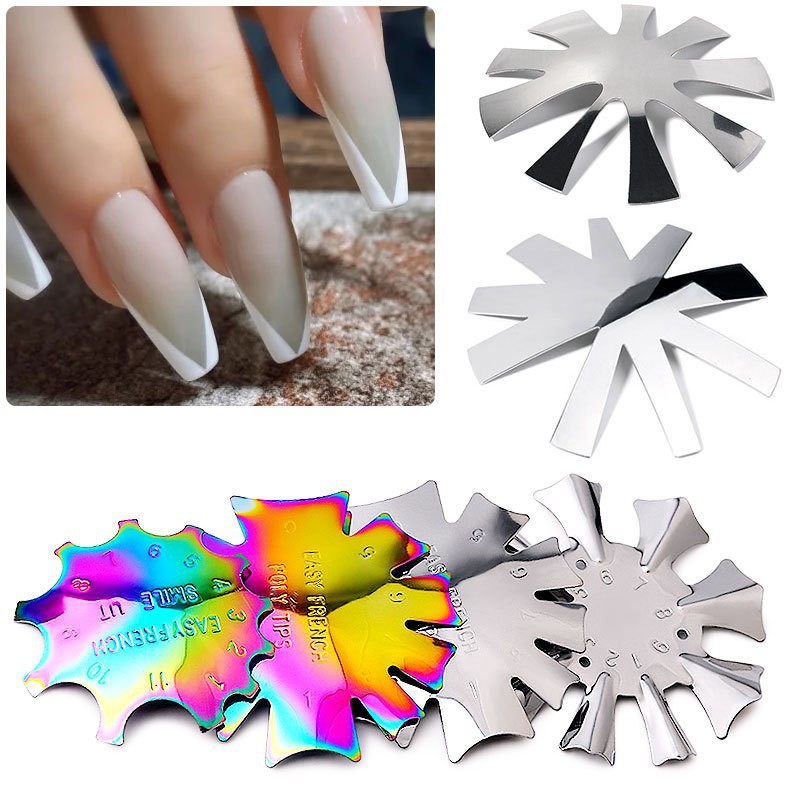 template for manicure stainless steel