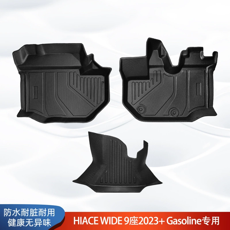 Подходят для японских моделей Toyota HIACE WIDE с правым рулем, 23+ года выпуска, 3D коврики для пола из всепогодного материала TPE.