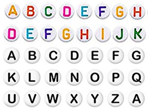 letter beads