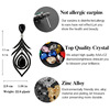 Retro design crystal, earrings, suitable for import, wholesale