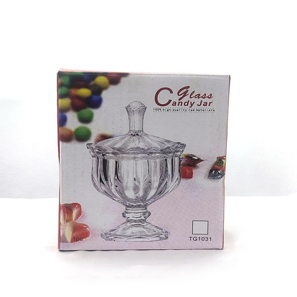 French retro relief crystal glass candy can glass cup Glutonal…