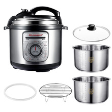 家用电压力锅304不锈钢机械高压锅3L4L5L6L商用12L红双喜旗舰